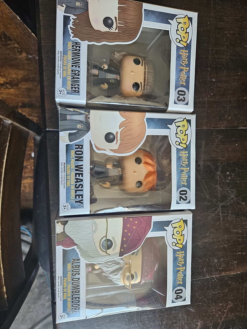 Funko POP! Harry Potter Vinyl Figure - Herione, Ron& Dumbledor